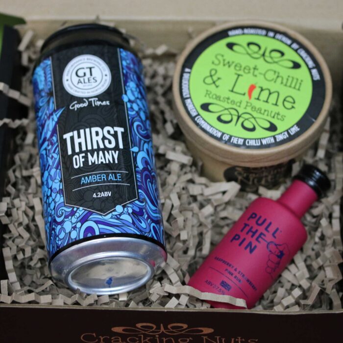 Beer, Rum & Nut Hamper (1 Ale, 1 Rum & 1 Tub of Cracking Nuts) - Image 2